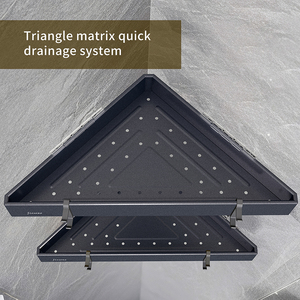 Étagères de rangement murales en métal antirouille sans perçage-pour la <span class=keywords><strong>cuisine</strong></span> et la salle de bain - Product Image 3
