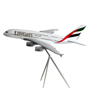 Buitenvliegtuigen Voor Decoratie 120Cm Emiraten A380 Model Vliegtuig Grote Schaal Modelvliegtuig