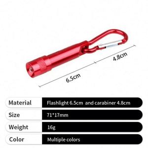 2026 <b>Mini</b> Pocket Flashlight <b>Keyring</b> Custom Logo Advertising Indoor Outdoor Camping Torch Led Metal Keychain - Product Image 4