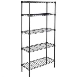 5 Tier Planken Verstelbare Chroom Draad Rekken Rek Draadrekken Organizer Voor Garage Magazijn Kantoor - Product Image 1