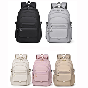 Vintage Casual <b>Backpack</b> Fashion Travel Unisex Solid Color Large Student <b>Backpack</b> School Bags for Teenagers <b>Backpacks</b> - Product Image 2