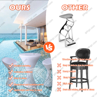 Tabouret de jardin imperméable de luxe pour piscine d'hôtel, à utiliser dans l'eau