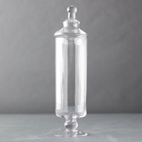 Récipients en verre de terrarium d'apothicaire à couvercle avec couvercles pour porte-plantes de terrarium en verre transparent