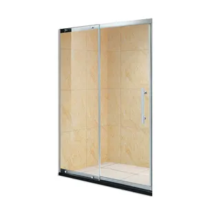 FOShan KMRY Atacado Boa Qualidade 8mm Vidro Temperado Straight Bypass Shower Room Aço Inoxidável Emoldurado Porta Do Chuveiro