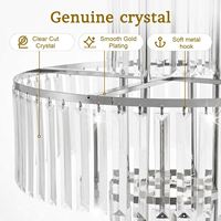 Support de centre de table en acrylique pour lustre, avec pendentif en cristal transparent, élégant et professionnel, pour la décoration florale d'événements romantiques et de mariages