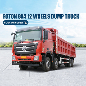 Harga pabrik Foton 8x4 30 Meter kubik seri Diesel truk sampah tugas berat 351-450HP untuk transportasi batu dan pasir besar - Product Image 4