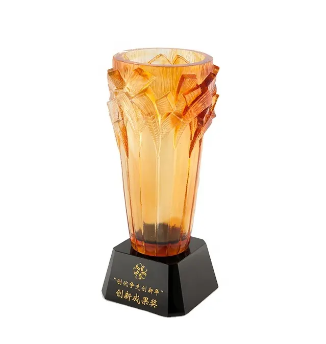 Jadeverdu Moderne Oogst Vaas Desktop Home Decor Jaarlijkse Ceremonie Sportevenement Corporate Award Gouden Tarwe Trofee