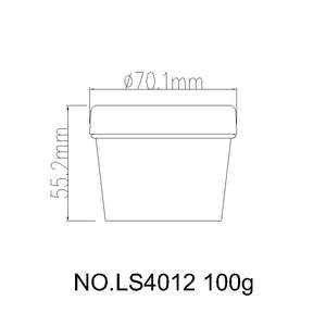 Beurre de corps en plastique coloré 200g pot de crème glacée PP boue luxuriante conteneur pot de crème pour le corps - Product Image 3