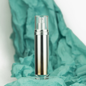 Tốt Nhất Bán Frosted Phun Nhựa Đôi Tường 15Ml 30Ml 50Ml Không Có Không Khí Chai Phun Dispenser Chai Với Anodized Nhôm Bơm - Product Image 4