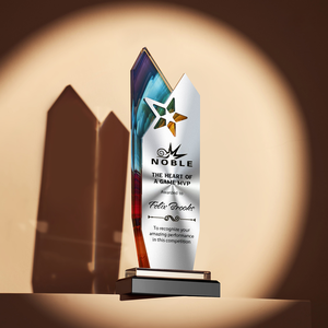 2025 personalizado de alta calidad Metal creativo grabado Premio Anual recuerdo estrella cristal trofeo - Product Image 1