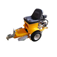 Chariot monté sur voiture pour machine de marquage de peinture de route thermoplastique