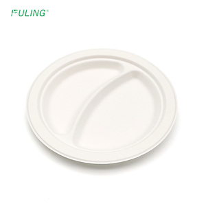 จานชานอ้อยแบบใช้แล้วทิ้งสำหรับร้านอาหารจานย่อยสลายได้ตามธรรมชาติขนาด9นิ้ว - Product Image 5