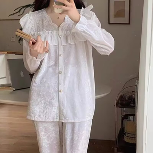 <span class=keywords><strong>Pigiama</strong></span> da <span class=keywords><strong>Donna</strong></span>; Completo da Casa Autunno e Inverno in Velluto a Maniche Lunghe Taglia Grande Morbida in Velluto Diamantato - Product Image 3