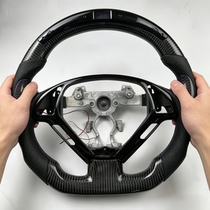 Volant en cuir perforé en fibre de carbone, vente directe usine, pour <span class=keywords><strong>Infiniti</strong></span> <span class=keywords><strong>G37</strong></span> G37X G25 Q50 Q40, vente en gros et au détail - Product Image 1
