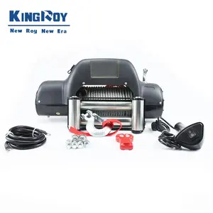 Winch 12v KingRoy 24 Volts 12v Electric Winch 12000 Lbs 4x4 Remote Control Kits 4x4 Off-Road Electric Winch For Car