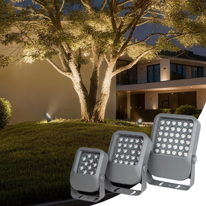 Reflector <span class=keywords><strong>LED</strong></span> Cuadrado para Exteriores, Impermeable, <span class=keywords><strong>de</strong></span> 8w a 48w, Color Gris, IP67, <span class=keywords><strong>de</strong></span> Aluminio, para Jardín y Paisajismo - Product Image 1