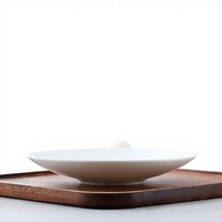 Assiette à dîner personnalisée en porcelaine fine, ronde, blanche, pour la maison, le restaurant, OEM ODM