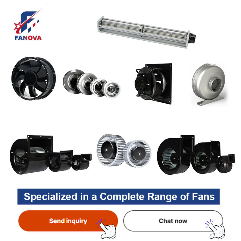 FANOVA 24V DC Backward Curved Centrifugal Exhaust Fan for HVAC Roof ...