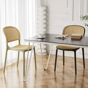 Nordic Design Hotel Kitchen Restaurant Outdoor PP Plastic Stacakble Dining <b>Chairs</b> - Product Image 4