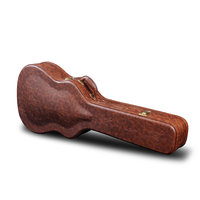 WC16-W2 OEM RM PVC Kulit Kayu Gitar Akustik Hard Case Interior Beludru Anti Benturan Pegangan Buatan Tangan Tahan Air Kayu Lapis 5mm 20mm