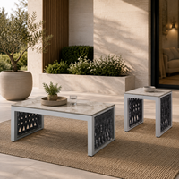 Ensemble de canapés modulaires de luxe pour l'extérieur, résistant aux intempéries, pour jardin et terrasse, avec chaise longue