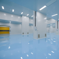 Système de sol époxy modulaire pour salle blanche ISO 7 sans poussière pour atelier de fabrication électronique