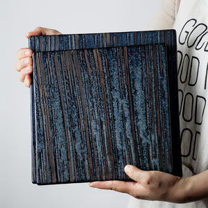 Assiettes de service carrées plates, en céramique, porcelaine, fromage, restaurant étoile, hôtel, vaisselle - Product Image 2