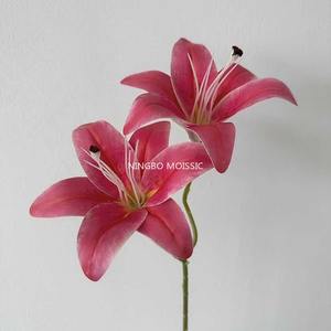 Arrangements floraux de décor de mariage de fleurs artificielles roses roses avec des orchidées d'hortensia de roses pour l'hôtel de mariage - Product Image 5