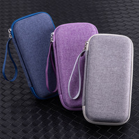 Étui de transport pour insuline, résistant à la poussière, portable, durable, imperméable, antichoc, avec fermeture éclair, sac de rangement rigide, acceptant les commandes OEM et ODM.