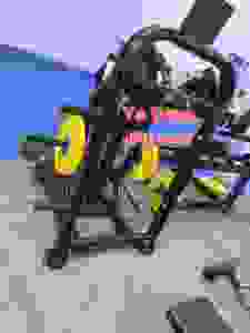 Thiết bị tập thể dục Nhà cung cấp đứng chèo kéo trở lại thiết bị tấm nạp chia chức năng kép máy - Product Image 5