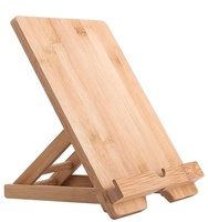 Soporte Plegable de Madera de Bambú para Tablet, Compatible con iPad, Air Mini, Samsung, Nexus y Otros