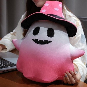 Oreiller en peluche fantôme d'Halloween Super drôle magicien chat peluche jouets personnalisés peluches de personnalisation pour les vacances - Product Image 3