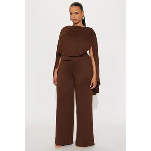 ชุดเซ็ต 2 ชิ้นสำหรับผู้หญิง รุ่นคัสตอม 2026 เสื้อคอวี แขนยาว กางเกงขายาวทรงกว้าง ผ้าเครป สวมใส่สบาย ระบายอากาศได้ดี เหมาะกับทุกฤดู - Product Image 2