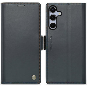 Funda de Piel Sintética Tipo Cartera con Soporte para S25, Protección RFID, Diseño Ejecutivo Resistente a Impactos - Product Image 1