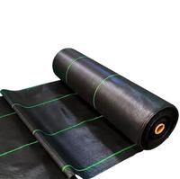 Toile de paillage noire 100 GSM anti-mauvaises herbes pour aménagement paysager, tissu de découpe