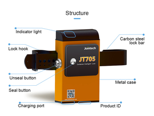 Mejor Precio sello electrónico GPS dispositivo con acero al carbono <span class=keywords><strong>de</strong></span> bloqueo <span class=keywords><strong>de</strong></span> los sistemas <span class=keywords><strong>de</strong></span> seguimiento <span class=keywords><strong>de</strong></span> - Product Image 2