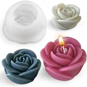 Rose Silicone <b>Mold</b> For <b>Candle</b> Soap Baking DIY Decorations Flower Shape Craft <b>Mold</b> - Product Image 1