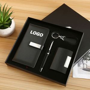 Executive Business Style <b>Notebook</b> <b>Pen</b> Gift <b>Set</b> Custom Brand PU Leather Digital Printing-Promotional Corporate Gifts for Diverse - Product Image 1