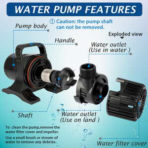 Heto 2700gph 120W Onderwaterpomp Hogedrukcentrifugaaltheorie Voor Buitenwaterval Pompen Productcategorie - Product Image 5
