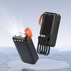 High Capacity 20W Power Bank Outdoor Camping LED Digital Display Rope Handle Fast Charging 30000mah with <b>Cable</b> - Product Image 4
