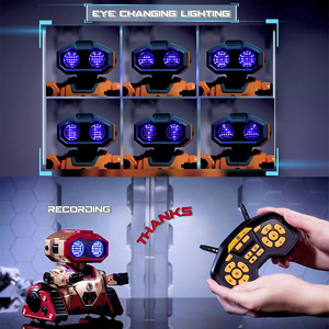 <span class=keywords><strong>Robot</strong></span> RC programmable avec changeur de voix et lanceur de missiles-<span class=keywords><strong>Jouet</strong></span> 2.4G STEM 150min de lecture-5 couleurs - Product Image 6
