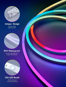 Daybetter - Tiras de Luces LED RGBIC de Neón de 5 Metros, Impermeables, de PVC Flexible, con Control por Aplicación, IP67, para una Decoración Elegante del Dormitorio - Product Image 5