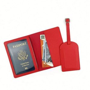 Porta Pasaportes con Estampado Dorado, Juego de Porta Pasaportes de Cuero PU, Etiqueta para Equipaje, Estilo Creativo, Tarjeta de Embarque, Regalos Especiales - Product Image 6