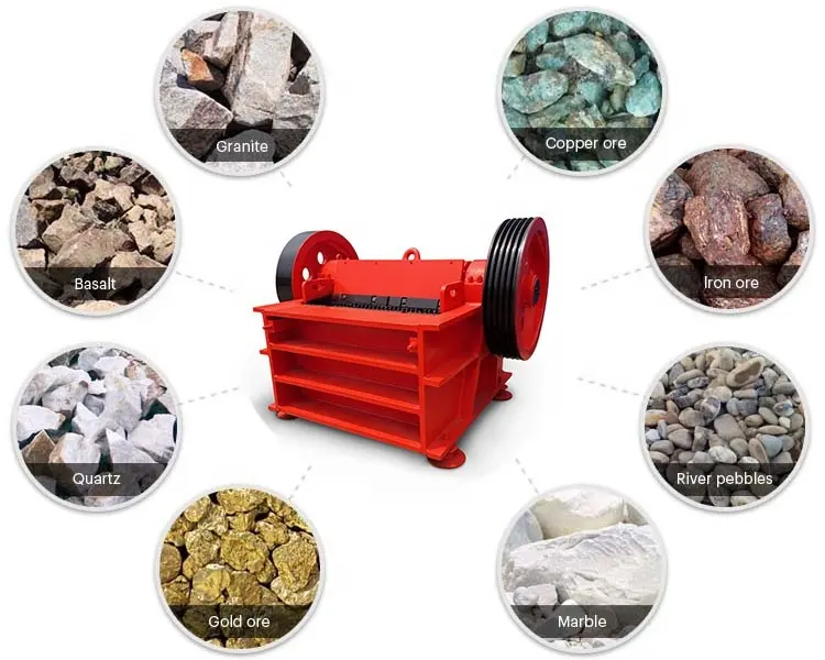 Trituradora de piedra para planta trituradora de piedra de basalto PE 500*750 completo suministrado por fabricantes para piedra