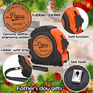 Ruban à mesurer rétractable métrique portable avec logo personnalisé, cadeau pour grand-père, ruban à mesurer promotionnel - Product Image 2