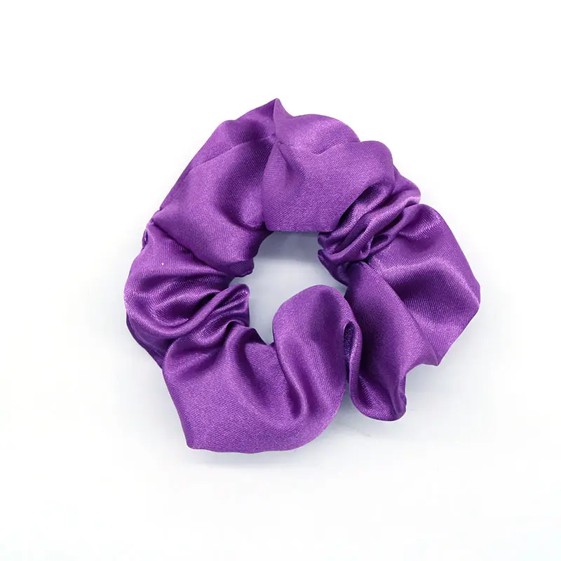 Süper yumuşak ve rahat % 100% İpek scrunchies çocuk saç topları büyük saten scrunchies bandas para el pelo