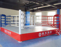 Prix d'usine, ring de boxe personnalisé de 4 à 8 m pour la boxe, le MMA, l'entraînement thaïlandais, la compétition avec toile