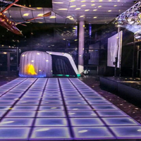 Disco DJ Lumière de Club de Nuit Blanc Acrylique RVB Interactif Portable spectacle LED Piste De Danse À Vendre