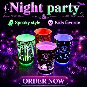 Wholesale Custom Print 12oz 14oz Glow <b>Cup</b> Luminous Led Flashing <b>Cup</b> Reusable Plastic Led Light <b>Cup</b> Party Bar Night Club Party - Product Image 4