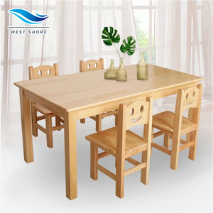 Preschool Classroom Wooden Montessori Nursery Study <b>Desk</b> <b>Chair</b> Set Kindergarten Daycare Center Furniture Set Kindergarten - Product Image 1